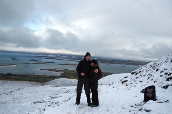 Team of two, Croagh Patrick, November 2011. Pic: Clare Kleinedler
