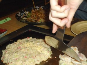 Okonomiyakia at Abeno, London.