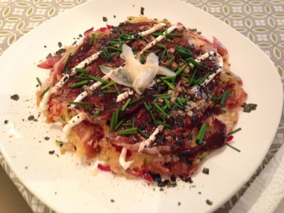 Clare's okonomiyaki. Pic: Clare Kleinedler